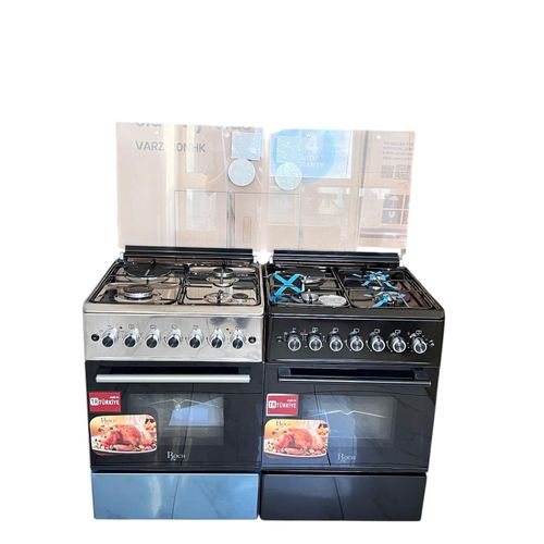 CLEARANCE OFFER Roch 60x60 Turkey Make 3 gas +1 Rapid Electric Hotplate standing Cooker with Electric Oven
