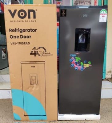 CLEARANCE OFFER VON 176 litres With Dispenser Single Door refrigerator