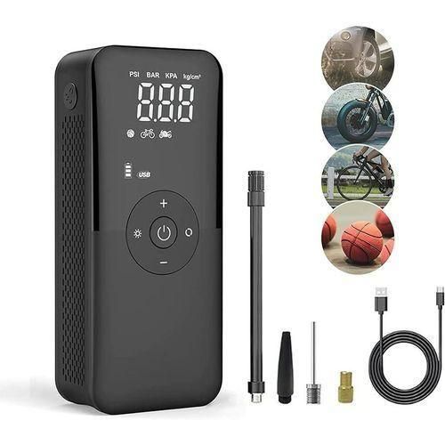 CLEARANCE OFFER 150 PSI Tire inflator portable air compressor with LCD Display Emergency LED Light Rechargeable