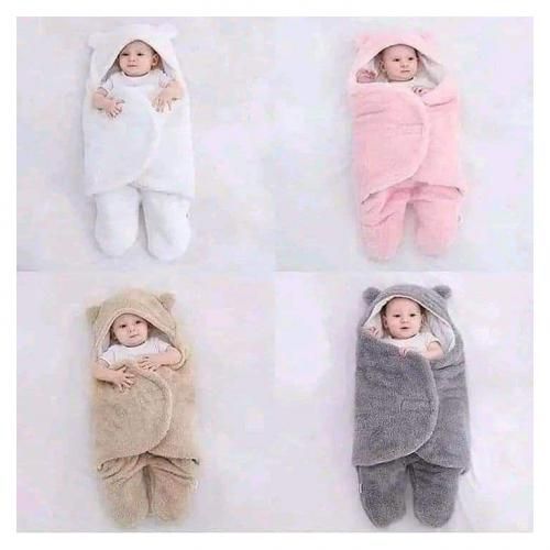 CLEARANCE OFFER WARM SOFT BABY SHAWL BLANKET / HOODED SLEEPING BLANKET / BABY SWADDLE WRAP