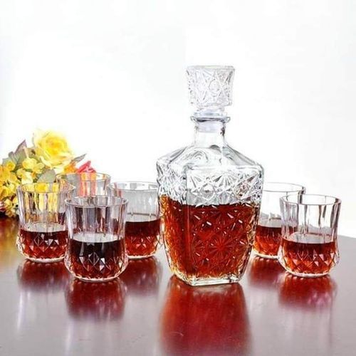 CLEARANCE OFFER 6pcs Whiskey Glasses And Decanter