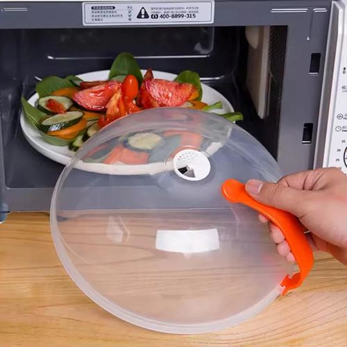 CLEARANCE OFFER Microwave Food Cover with Steam Vents – BPA-Free Splatter Guard for Microwave Cooking Heat-
