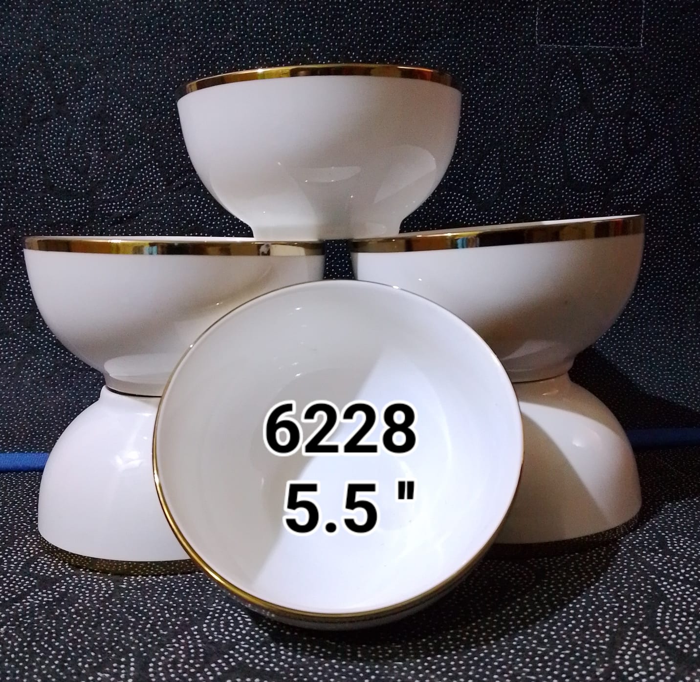 CLEARANCE OFFER Set Of 6 White Ceramic Bowls