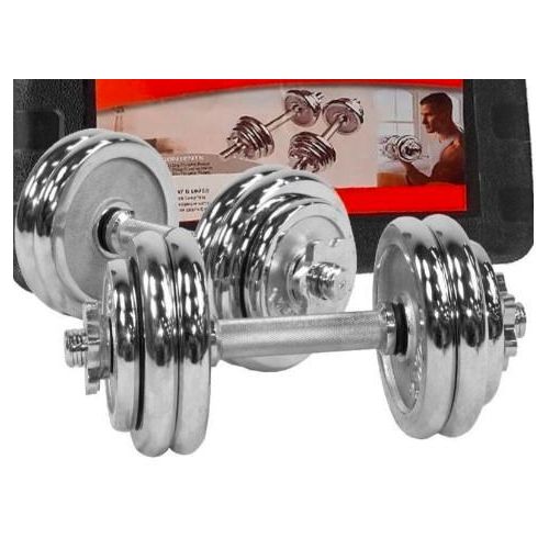 CLEARANCE OFFER 10KG Chrome Adjustable Dumbbell Set