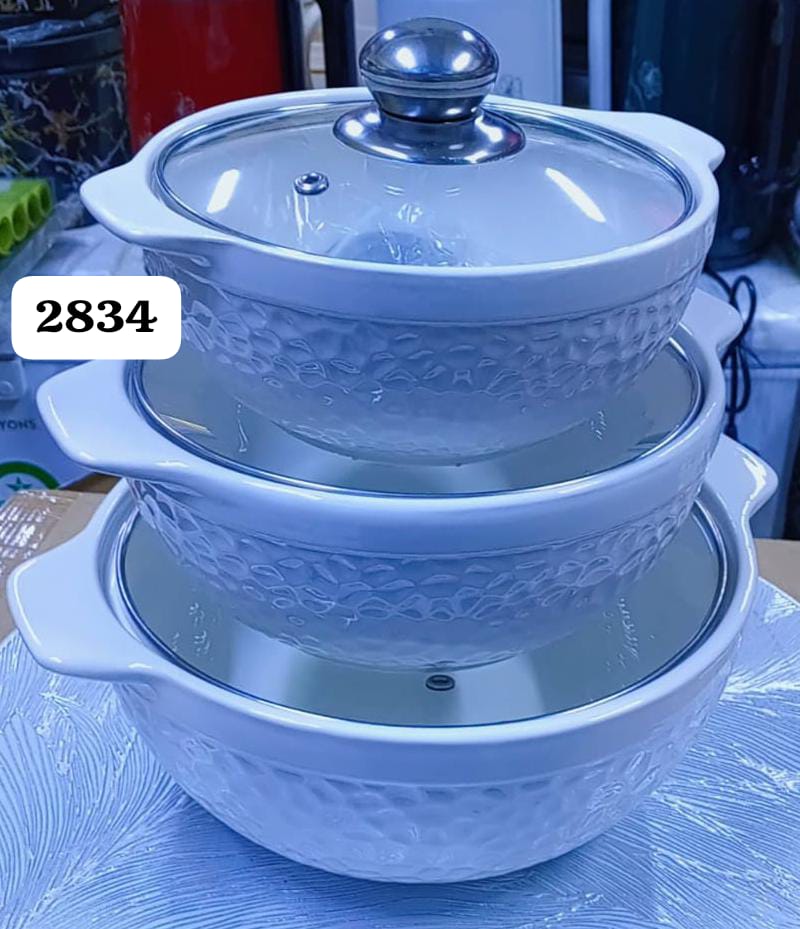 CLEARANCE OFFER 3PC Ceramic serving bowls