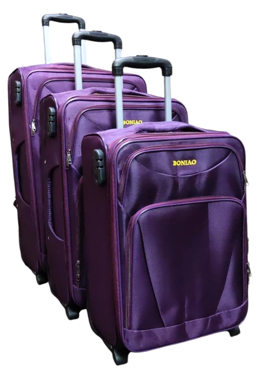Generic    INCH 3 IN 1 LAXURIOUS FIBRE SUITCASE BRIEFCASE TRAVEL BAGMade of high-quality materials Sleek and stylish design 3-in-1 design Hard  Stylish travel suitcase 
made from durable fabric.