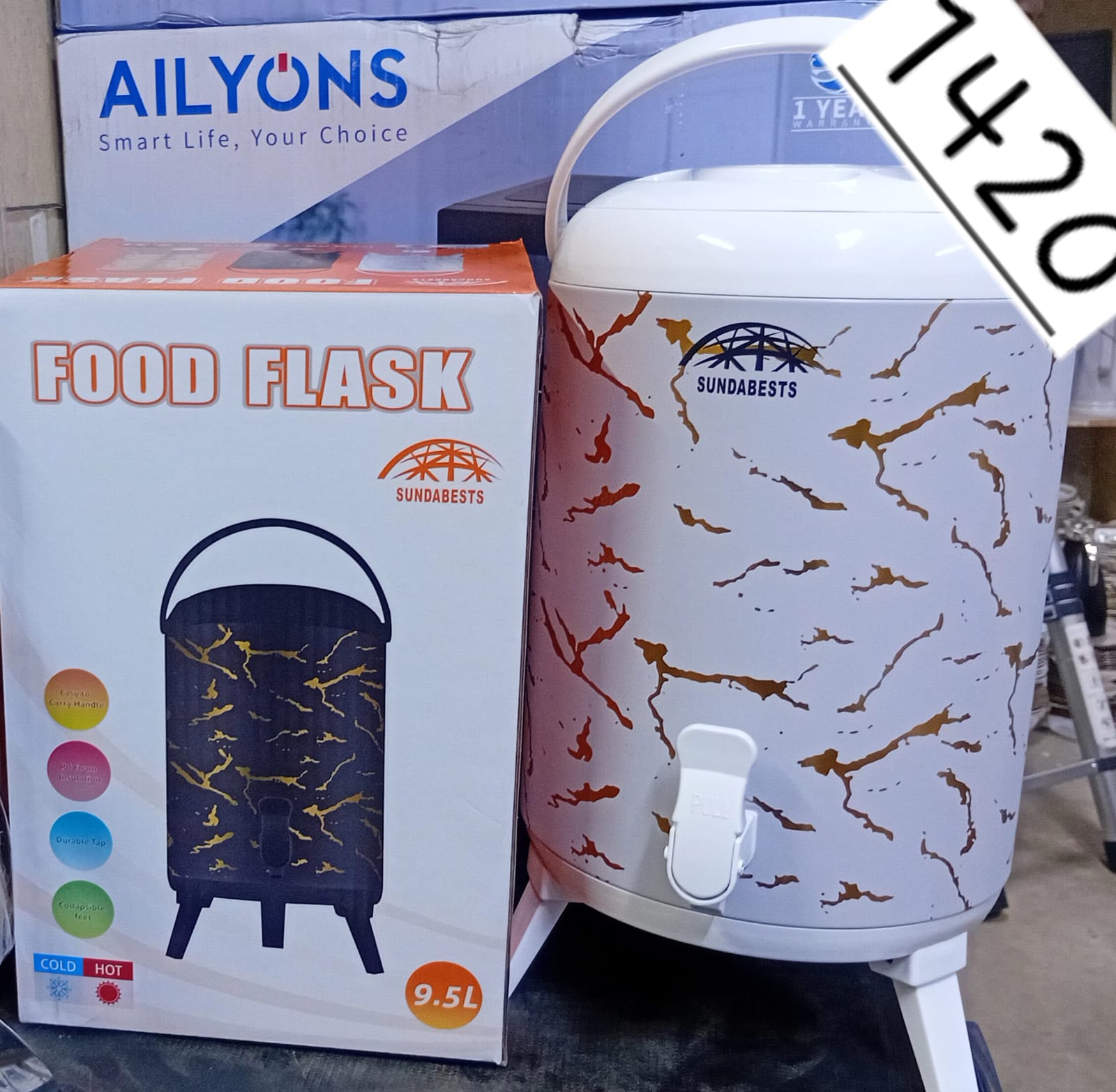 t 9.5L Electric Tea Urn with Marble Effect Finish – Large Capacity Hot Water Boiler for Home, Office, Events, and Catering Use   this hot water boiler is perfect for home use, office settings, caterin