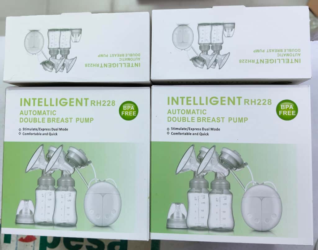 Electric Breast pump The sound of the breast pump is only 40-50 decibel which is lower than the voice of normal speech.Portable. It can be connected to the power bank by the USB cable. Thus it is conv