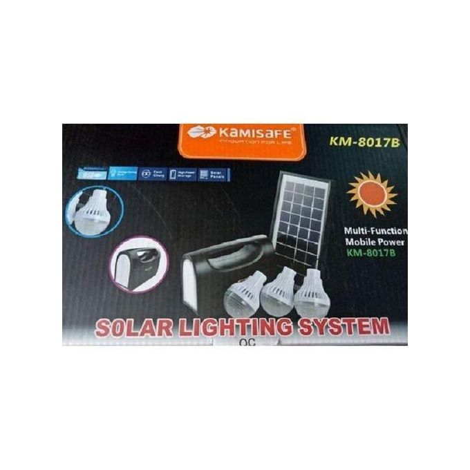 Kamisafe Home Solar Lighting System KM-8017B  Lighting System is an essential item for home lighting and it's eco-friendly design means you're saving both the environment and your pocket
