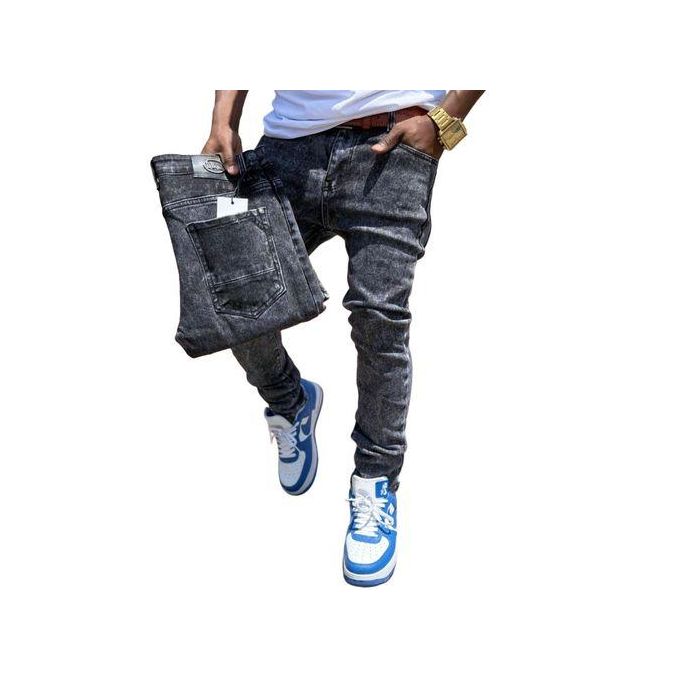 Slim Fit Mens Jeans-Non-fade Ashy Wash BLACK  is Stretching and breathable hence easier movement. Men Fashion-plus Offers the  Best Price  for this  Perfect Quality . you can wear this trouser for cas