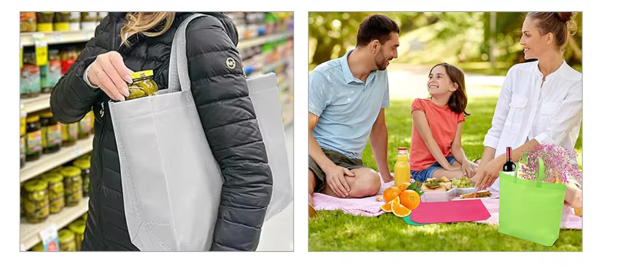 Blank Reusable Grocery Burlap Jute Gift Shopping Tote Bags Waterproof Inside high quality jute bag with white Cotton Handle