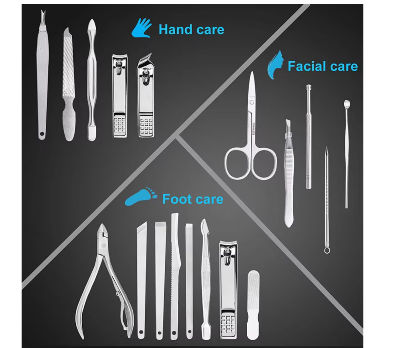 Nail Clippers Kit Manicure Tools Nail File Scissors Nail Care Tools Manicure Set