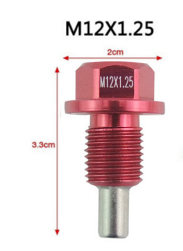 Automobile General Aluminum Alloy Magnetic Oil Drain Plug Oil Drain Screw Oil Bottom Shell Screw