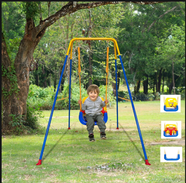 Kids Swing Seat – Strong & Durable Indoor/Outdoor Hanging Swing for Children