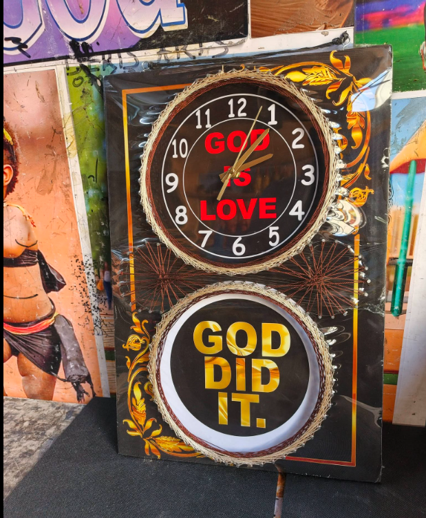 2in1 Functional art string wall clocks