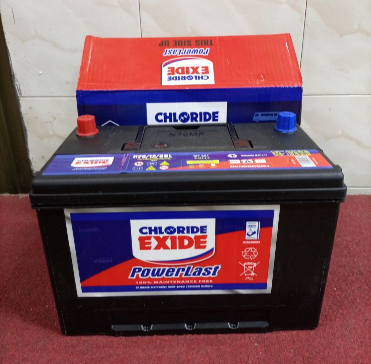 N70 CHLORIDE EXIDE MAINTENANCE FREE BATTERY
