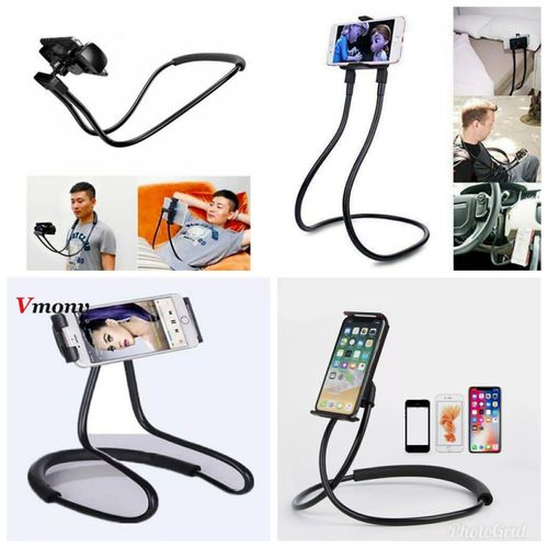 Portable Lazy Mobile Phone Holder Hanging Neck Cellphone Mount Accessories Adjustable 360 Degree Universal Phones Holder Stand