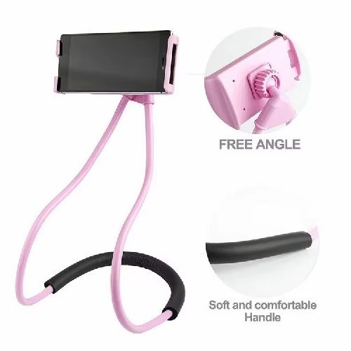 Portable Lazy Mobile Phone Holder Hanging Neck Cellphone Mount Accessories Adjustable 360 Degree Universal Phones Holder Stand