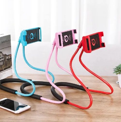 Portable Lazy Mobile Phone Holder Hanging Neck Cellphone Mount Accessories Adjustable 360 Degree Universal Phones Holder Stand
