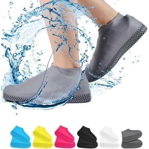Waterproof Shoe Covers, Non-Slip Water Resistant Overshoes Silicone Rubber Rain Shoe Cover Outdoor cycling Protectors apply to Men, Women, Kids