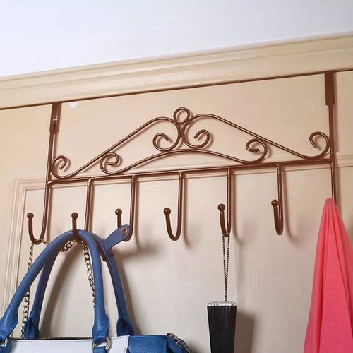 Over The Door Hanger With Hooks Door Rack