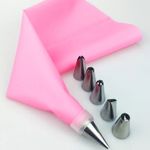 6 Nozzles + Reusable Icing Cake Pastry Piping Bag