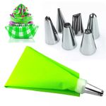 6 Nozzles + Reusable Icing Cake Pastry Piping Bag
