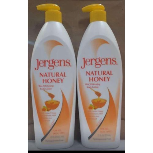 Jergens Natural Honey skin whitening with honey and orange blossom essence body lotion for smoooth skin-621ml