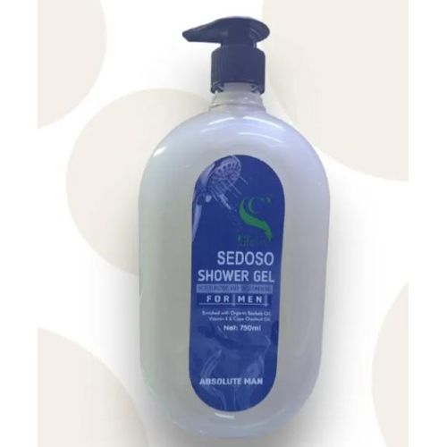 Sedoso Shower gel moisturizing & smoothening enriched with organic almondaabaobab oil, Vitamin E and Cape Chestnut Oil for men -750ml