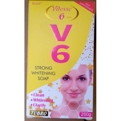 Vitesse V6 Strong Whitening Soap Cleans, Clarify & Whitening