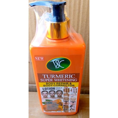 V&C Turmeric Super Whitening Body Repair & Corrector Face & Body Lotion For Whitening, Clears Dark Spot,knuckles,Dark armpits ,Dark thighs-500ml