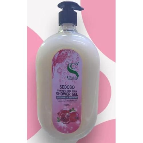 Sedoso Pomegranate Glow Shower gel moisturizing & smoothening enriched with organic almondaabaobab oil, Vitamin E and Cape Chestnut Oil for men-750ml