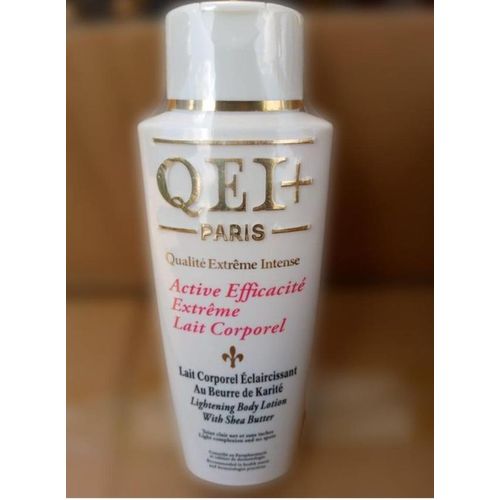 Qei+ Paris Active Efficiate' Extremet Lait Corporel Lightening Body with Shea butter lotion For Lightening Completion & Clears Spot