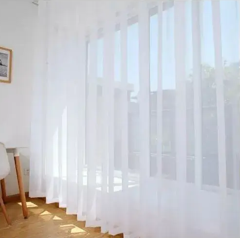 2pcs Cream Curtains (1.5m each) + 2m Heavy White Sheer – Elegant Window Set for Bedroom or Living Room, Stylish Light Control & Privacy, Ideal Home Decor Combo