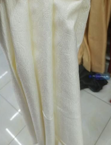 Modern Cream Curtains with White HEAVY Sheer – for Windows & Doors