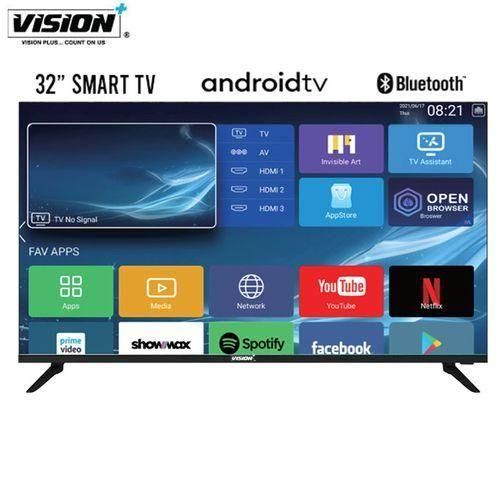 🌽🤑PRICE DROPPED 🌽🤑Vision Plus 32 Inch, BLUETOOTH, FRAMELESS, SMART ANDROID TV.Screen Size:  32" Modern Frameless Design
HD Resolution
Bluetooth Connectivity
Smart Tv - Android OS
LED Backlight
WiF