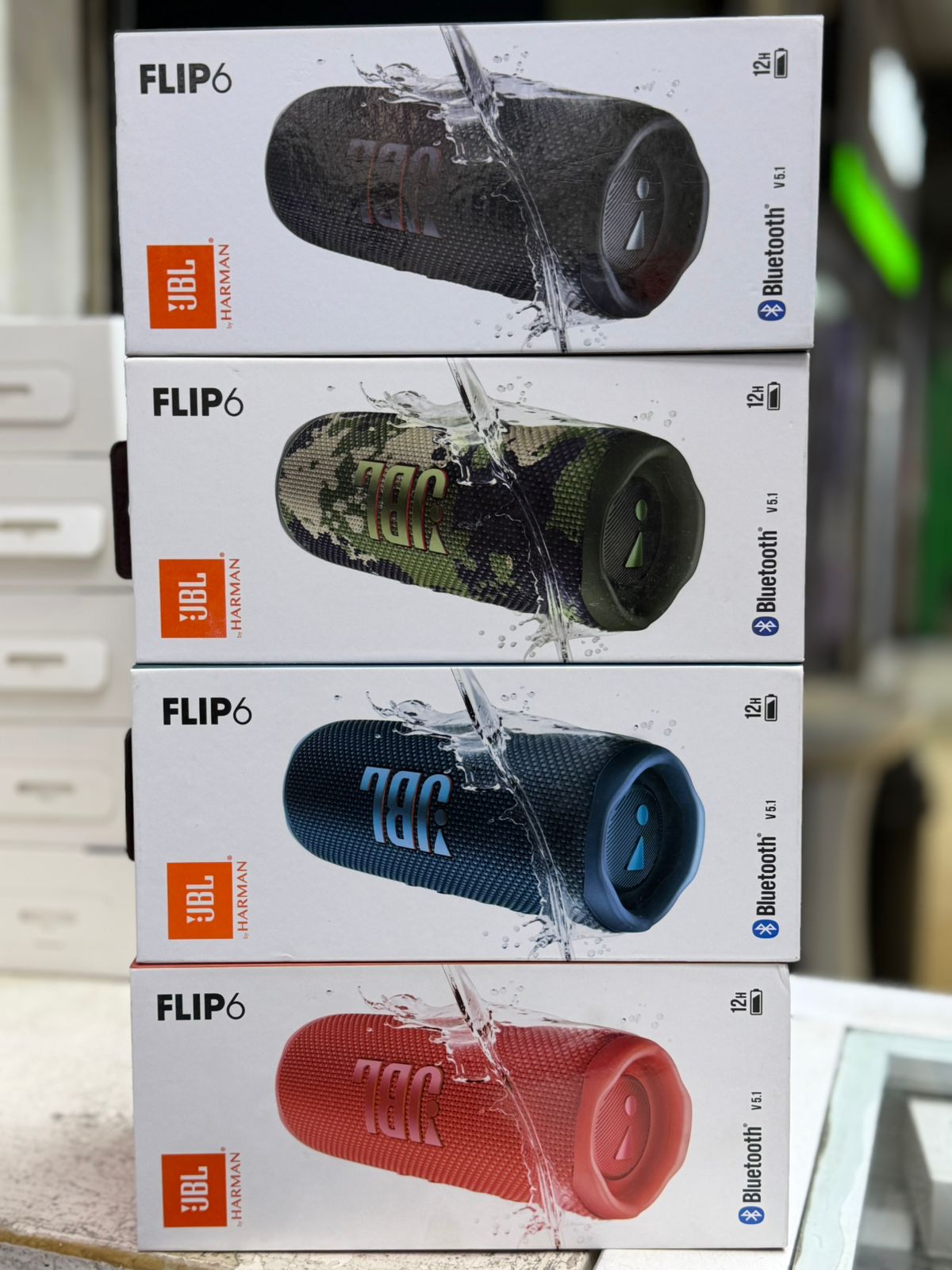 ☀️Jbl Charge 6 Original Wireless Portable Bluetooth Speaker, 28 Hours Of Playtime, IP68 Waterproof, Dustproof And Drop-Proof, Pro Sound With AI Sound Boost, Auracast Multi-Speaker Connection - Black🧶