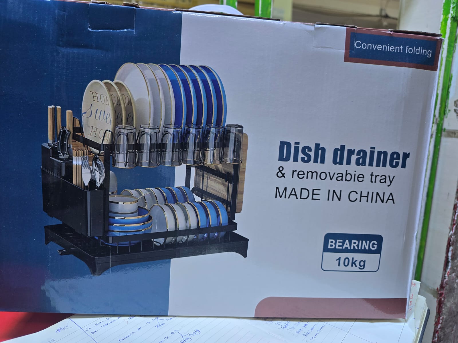 😶‍🌫️Advanced 2-Tier Black Dishrack – Large Capacity Dish Drainer with Cup Holder & Utensil Rack🎉designed for maximum space-saving and efficient dish drying. Featuring a 2-tier design, it offers amp