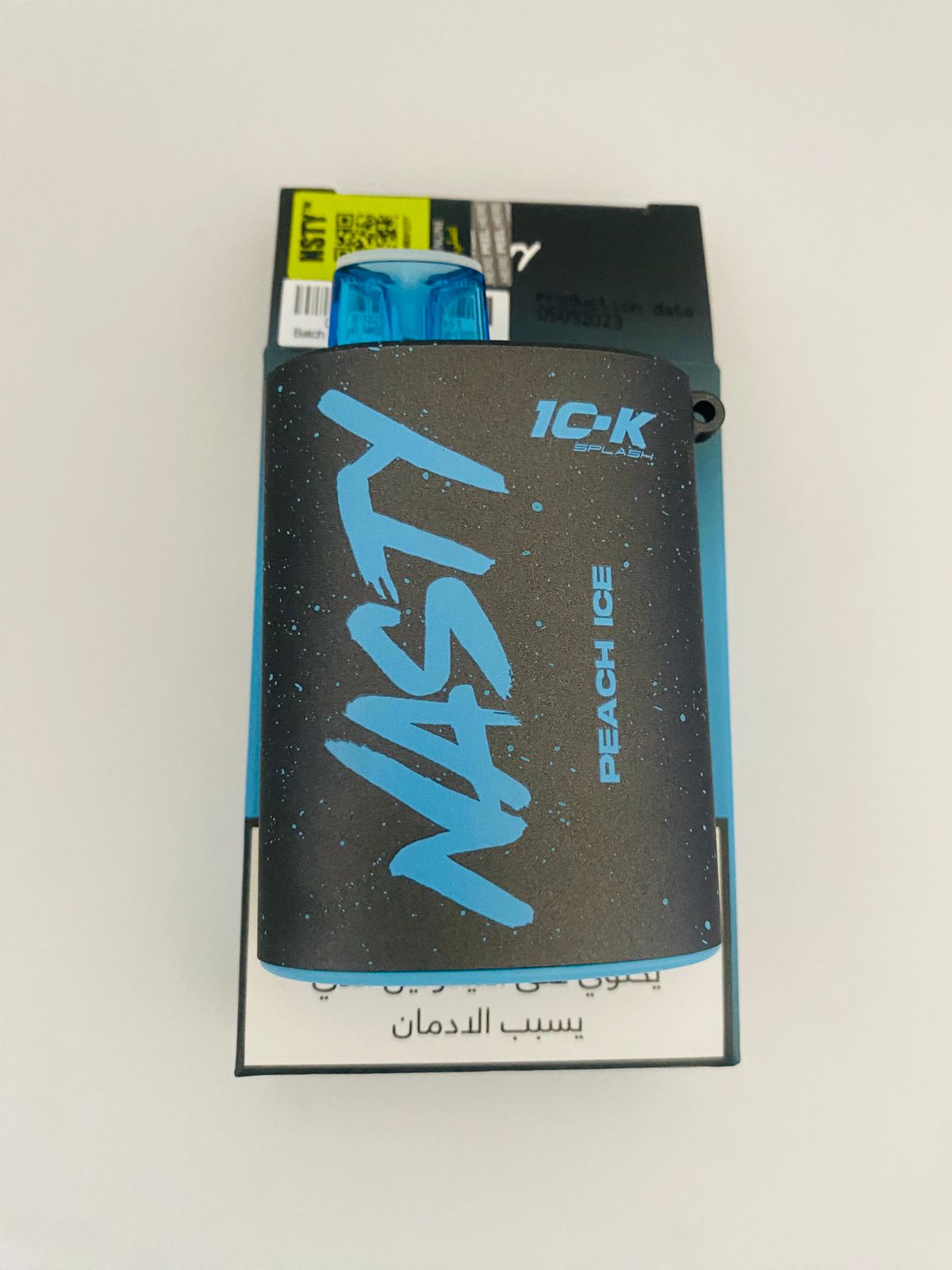 10,000 PUFFS PEACH ICE RECHARGEABLE VAPE WITH 5% NICOTINE-NASTY BRAND