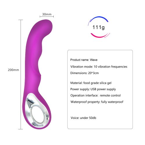 Women G-Spot Vibrator USB Rechargeable Wand Discreet Dildo Handheld