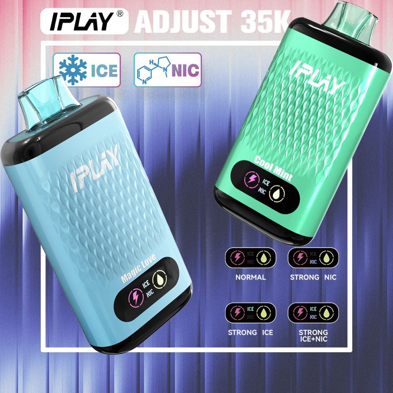 IPLAY ADJUST 35K Disposable Pod-ORANGE MINT TYPE C ,5% NICOTINE