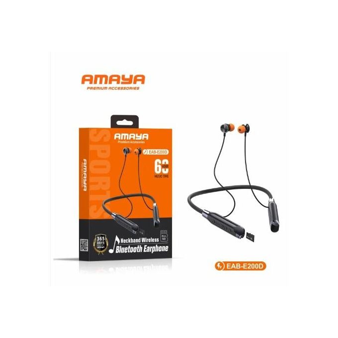 Amaya Neckband Bluetooth With Memory Card Slot