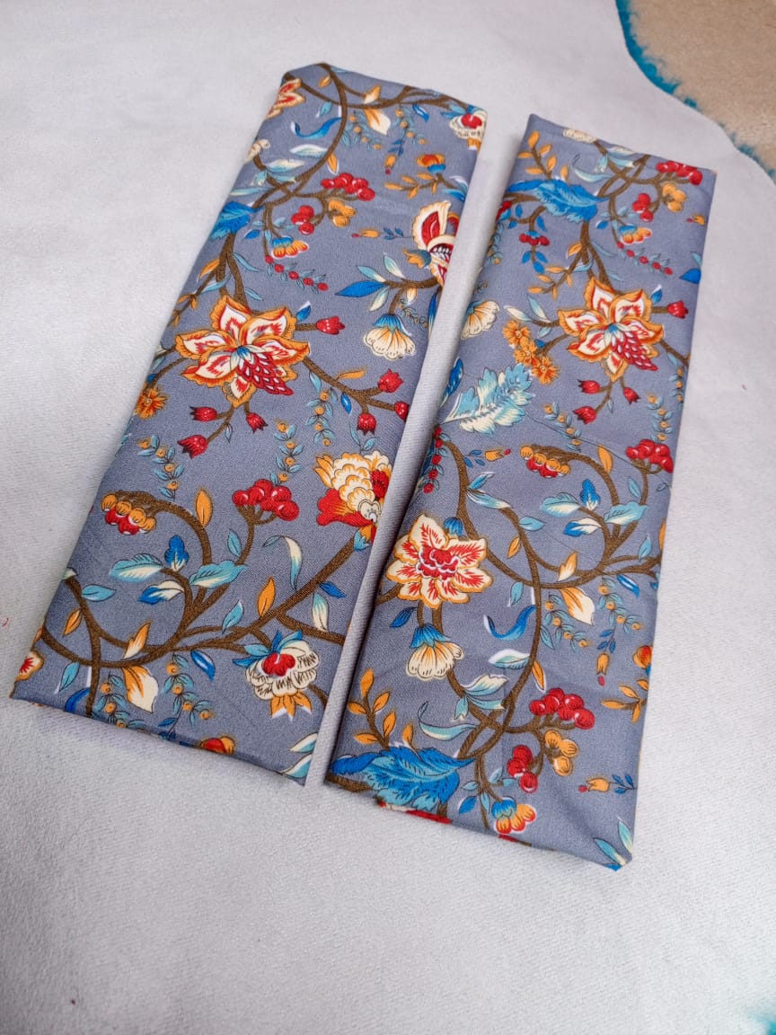 Cotton flowered pilow case