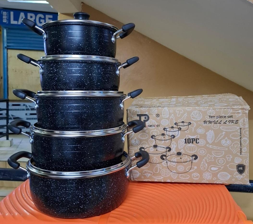 Jamespot 10pcs Granite Cookware Set