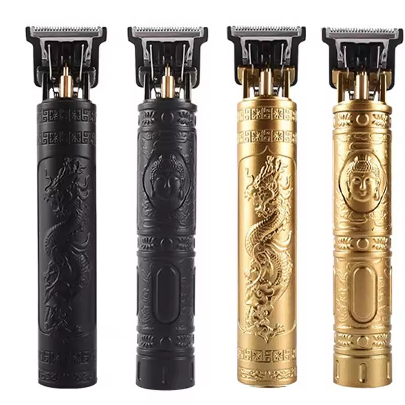 USB Cordless Hair Clipper Trimmer Beard Electric Professional Haircut Dragon Monster Rechargeable ABS Vintage Metal Shaving Machine clippers Wireless Barber cutting Kinyozi
