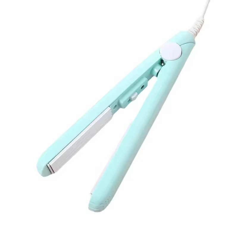 Mini 2-in-1 Hair Straightener And Curler Professional Flat Iron Ceramic Tourmaline Ionic Electric Plastic Bag Sealer
