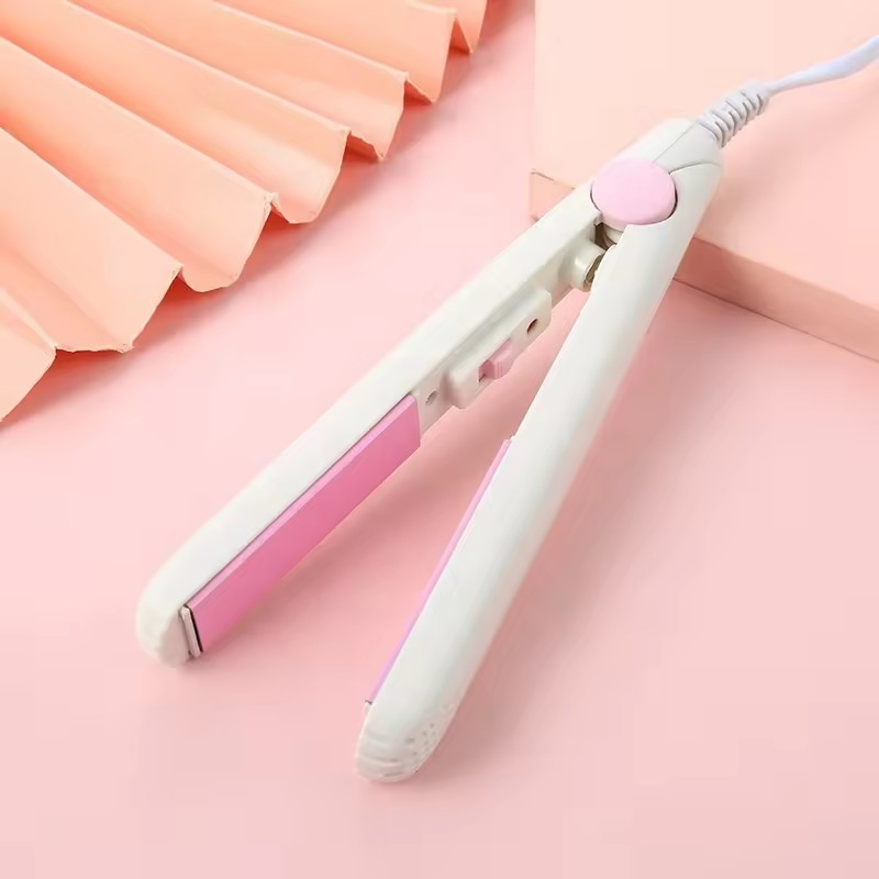 Mini 2-in-1 Hair Straightener And Curler Professional Flat Iron Ceramic Tourmaline Ionic Electric Plastic Bag Sealer