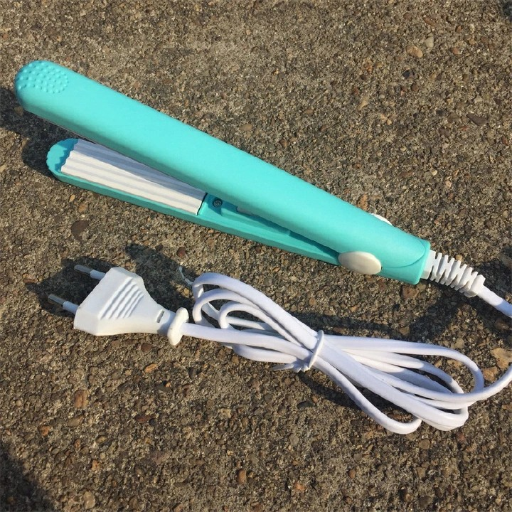Mini 2-in-1 Hair Straightener And Curler Professional Flat Iron Ceramic Tourmaline Ionic Electric Plastic Bag Sealer