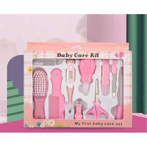 Baby Care Grooming Kit 10-in-1 Nursery Healthy Care Set - Pink