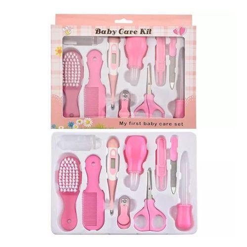 Baby Care Grooming Kit 10-in-1 Nursery Healthy Care Set - Pink